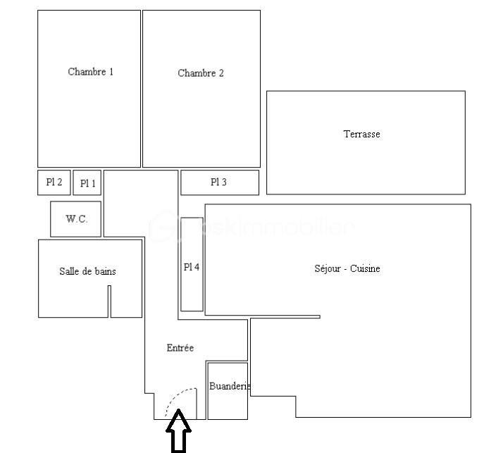 Appartement - 77 m² - 3 pièces