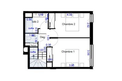 Appartement - 68 m² - 3 pièces