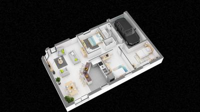 Maison - 84 m² - 5 pièces