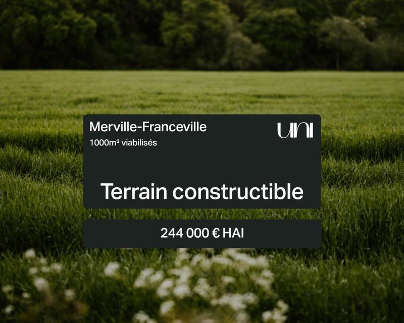 Terrain constructible - 1 000 m²