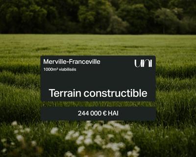 Terrain constructible - 1 000 m²