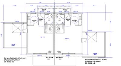 Maison - 86 m² - 4 pièces