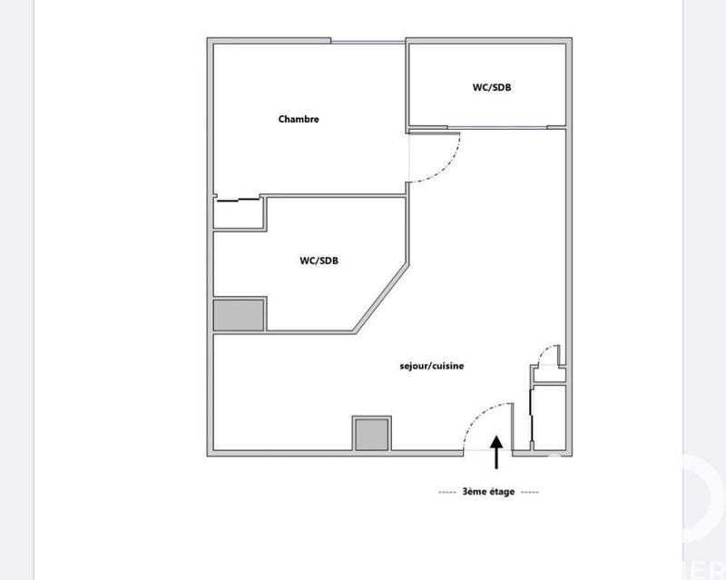 Appartement - 40 m² - 2 pièces