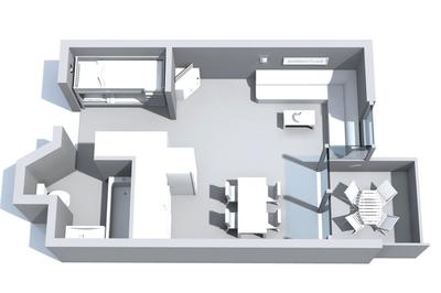 Appartement - 22 m² - 1 pièce