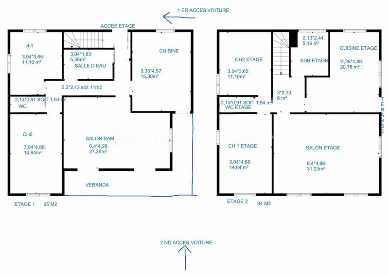Maison - 188 m² - 8 pièces