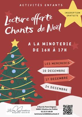 Lecture offerte et chants de Noêl