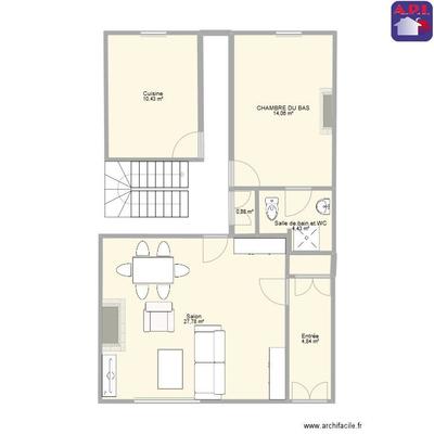 Maison de village - 123 m² - 6 pièces