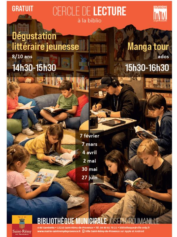 Cercle de lecture ado à la Bibliothèque de Saint-Rémy-de-Provence