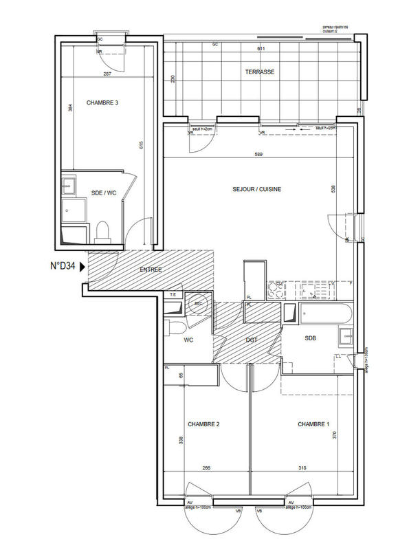 Appartement - 85 m² - 4 pièces