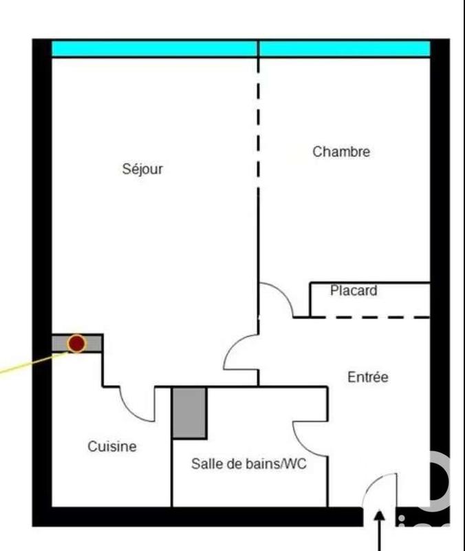 Appartement - 41 m² - 2 pièces