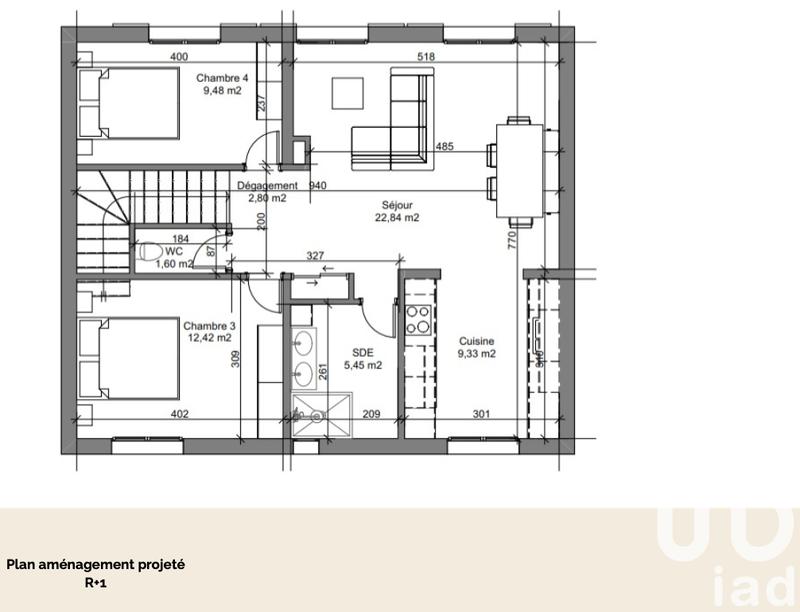 Maison - 108 m² - 5 pièces