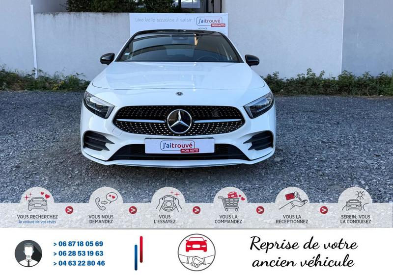 Mercedes Classe a 160 109cv Bv6 Amg Line Key Less Go*Grand Toit Ouvrant en Verre Coulissant *Eclairage d'ambiance*MultiBeam Led*Jante alu 19*Camera 360*Moteur Chaine*Véhicule Sous Garantie*Siege Chauffant*Carplay*Siège Sport Cuir Alcantara complet Surpiqu