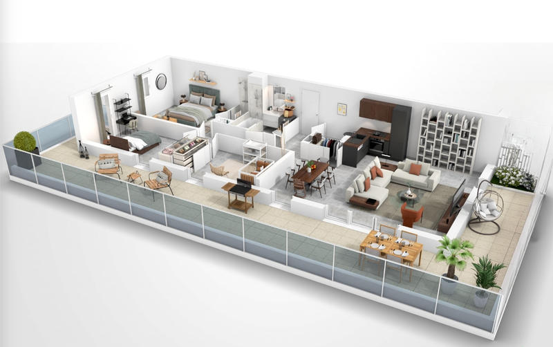 Appartement - 88 m² - 4 pièces