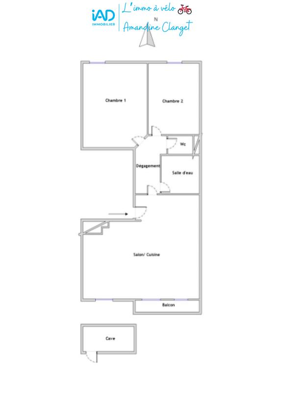 Appartement - 63 m² - 3 pièces