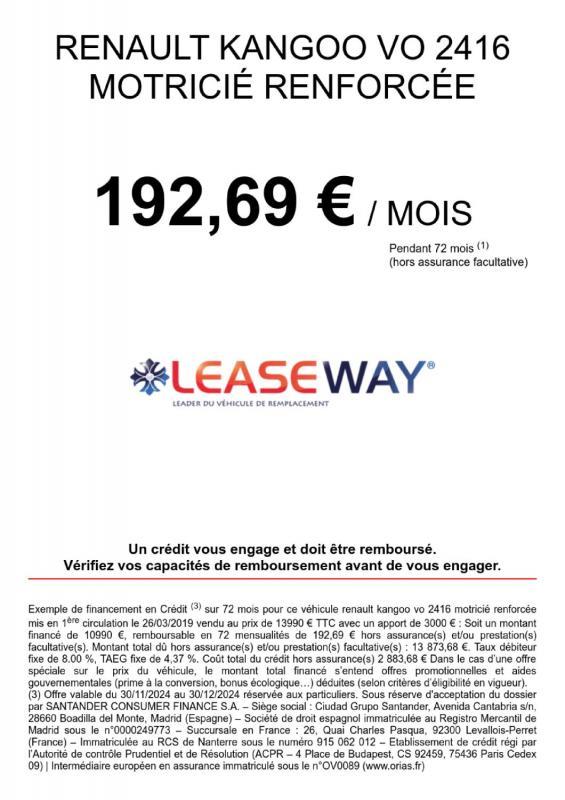 Renault Kangoo Express II 1.5 Dci 90ch Extra R-Link Motricite Renforcee Fam