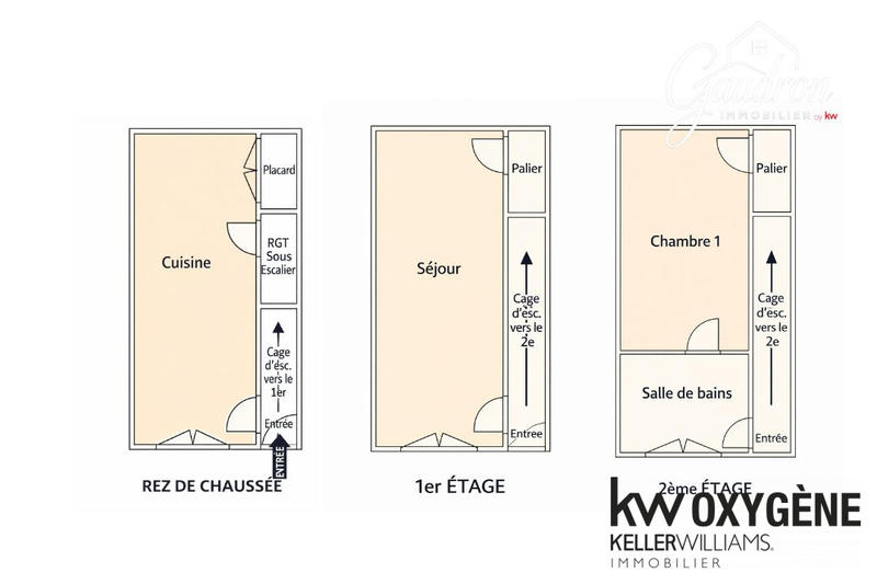 Maison - 52 m² - 3 pièces