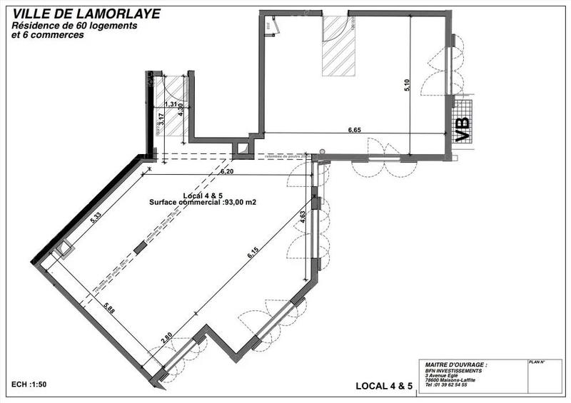 Local commercial - 39 m² - 1 pièce