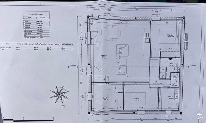 Maison - 80 m² - 4 pièces