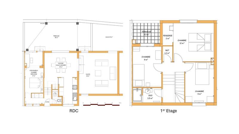 Maison - 120 m² - 4 pièces