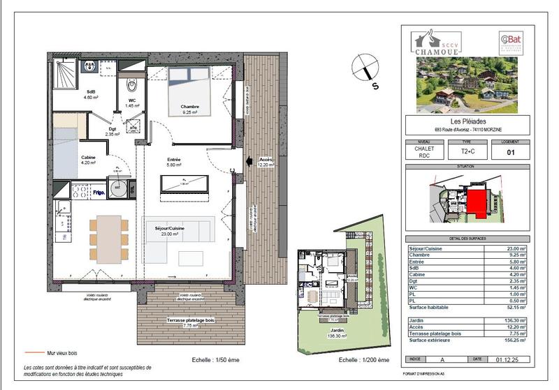 Appartement - 52 m² - 3 pièces