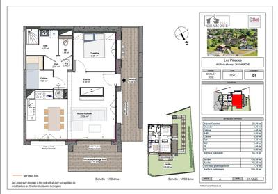 Appartement - 52 m² - 3 pièces