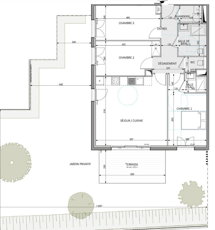 Appartement - 83 m² - 4 pièces