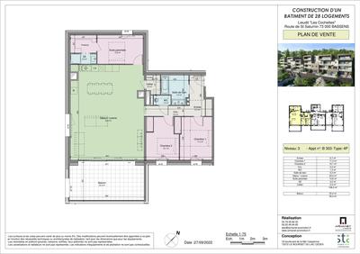 Appartement - 108 m² - 4 pièces