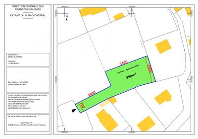 Terrain constructible - 890 m²