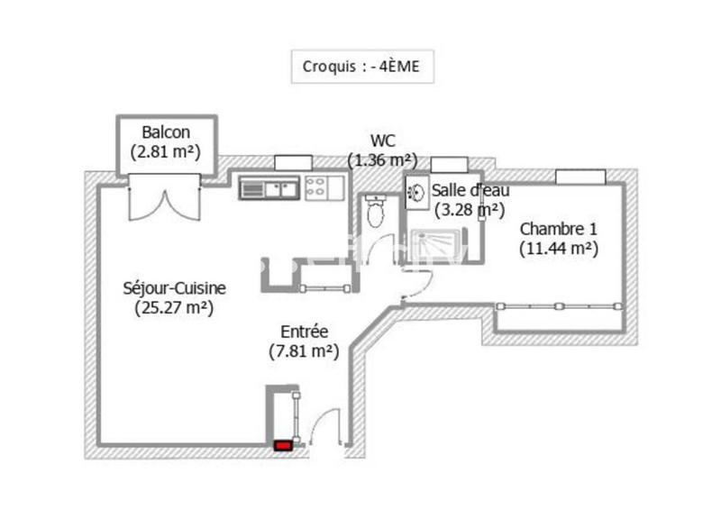 Appartement - 49 m² - 3 pièces
