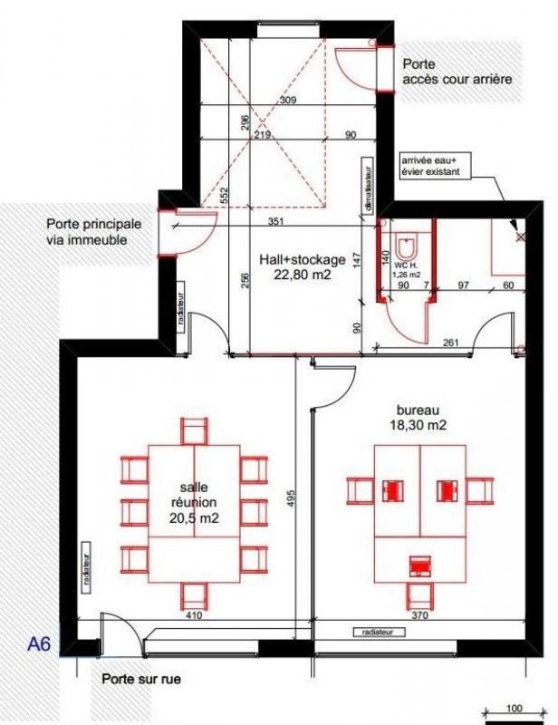 Local commercial - 63 m² - 3 pièces