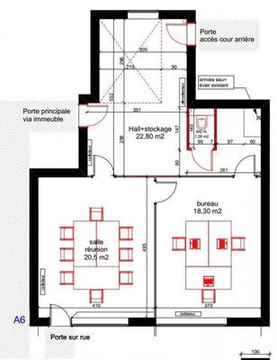 Local commercial - 63 m² - 3 pièces