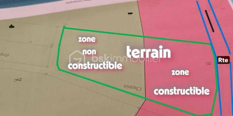 Terrain constructible - 4 200 m²