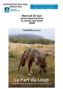 Conférence biodiversité: la part du loup (Centre culturel)