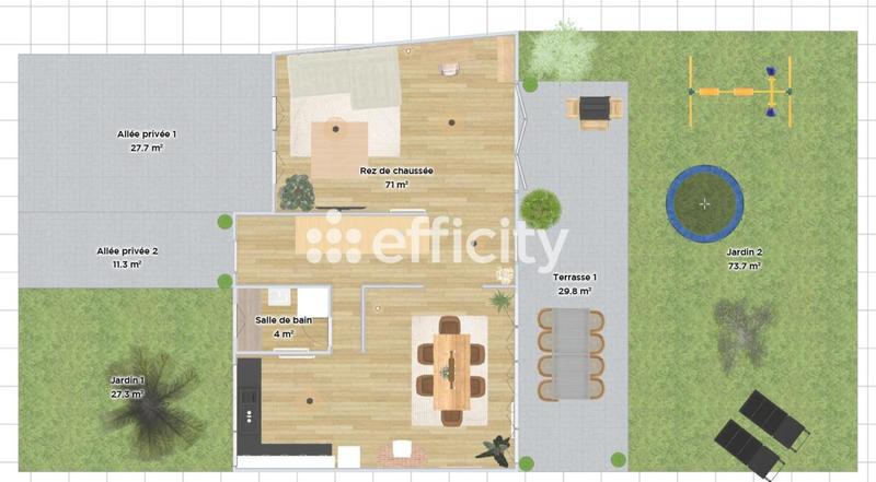 Maison - 140 m² - 5 pièces