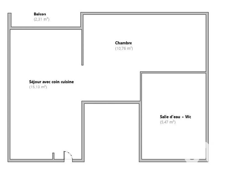 Studio - 31 m² - 1 pièce