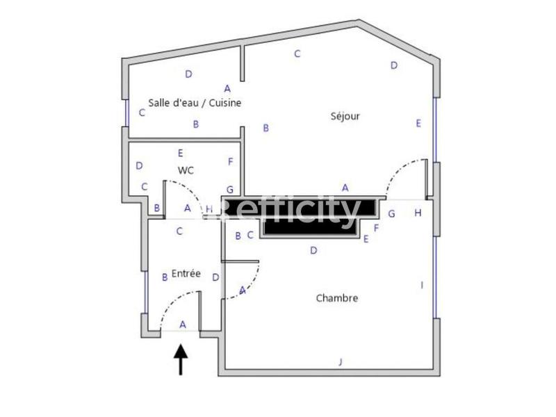 Appartement - 27 m² - 2 pièces