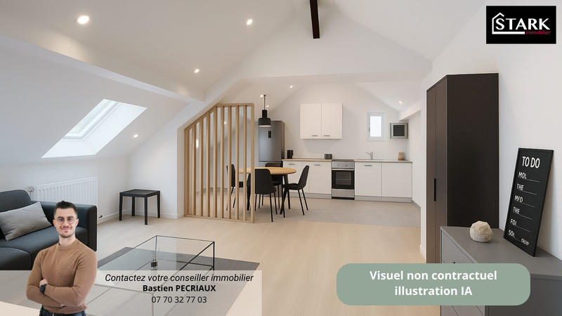 Appartement - 59 m² - 3 pièces