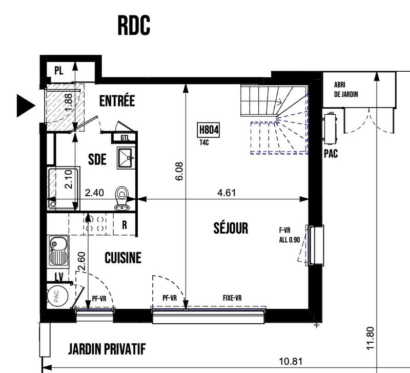 Maison traditionnelle - 84 m² - 4 pièces