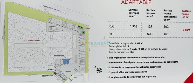 Entrepôt - 2 899 m²