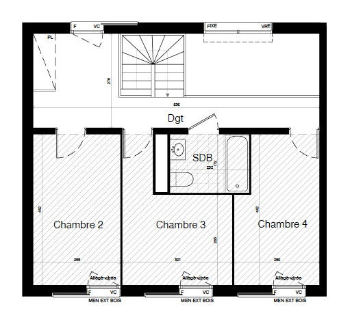 Duplex - 103 m² - 5 pièces