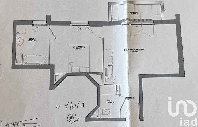 Appartement - 42 m² - 2 pièces