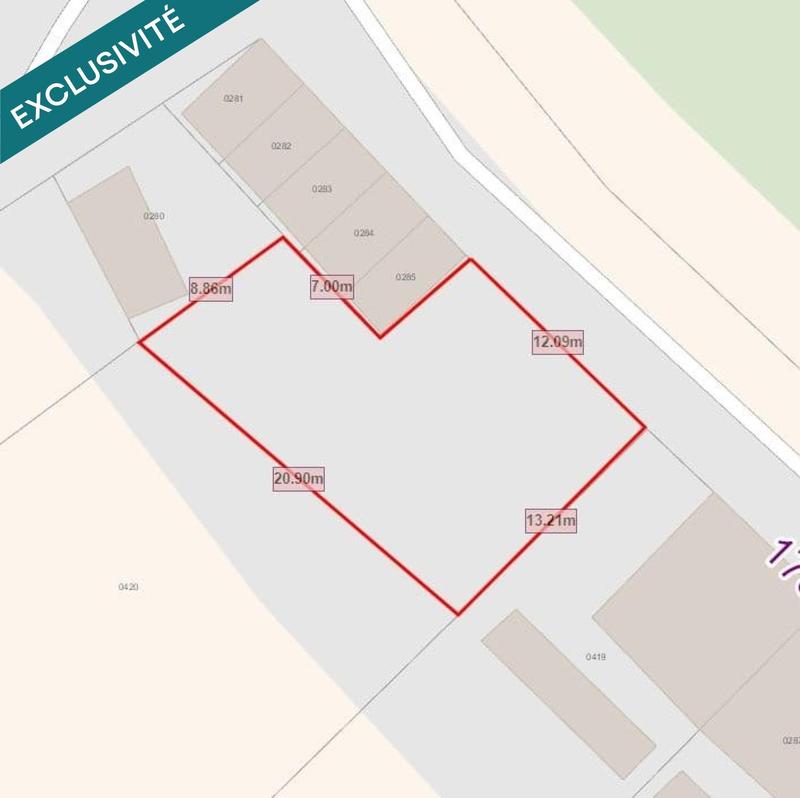 Terrain - 1 307 m²