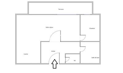 Appartement - 45 m² - 2 pièces