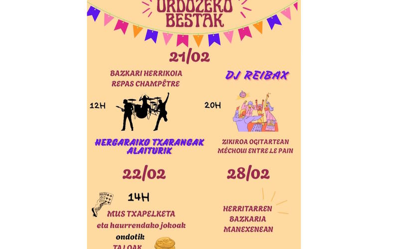 Fêtes du quartier Urdos : tournoi de mus