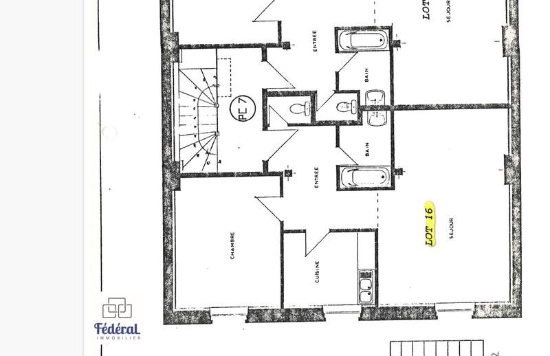 Appartement - 61 m² - 2 pièces