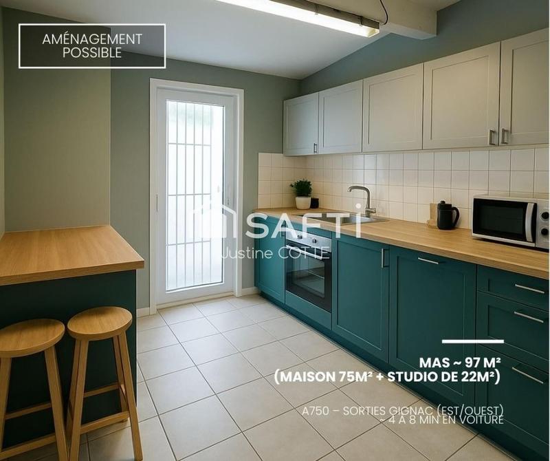 Maison - 97 m² - 4 pièces