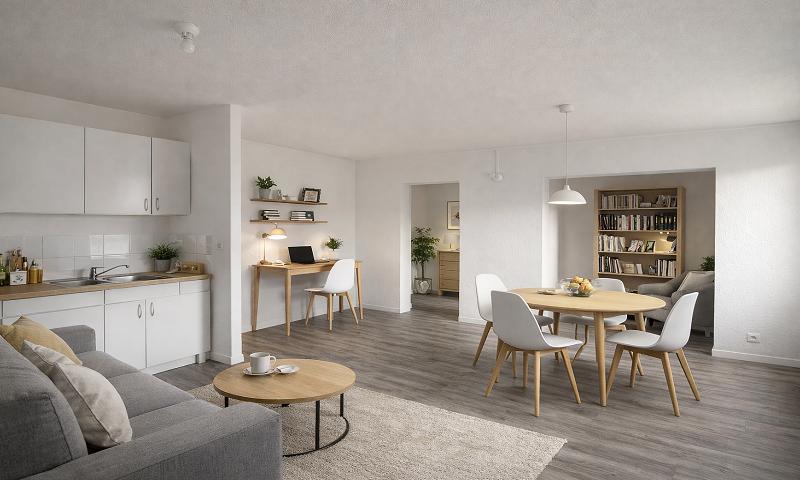 Appartement - 64 m² - 2 pièces