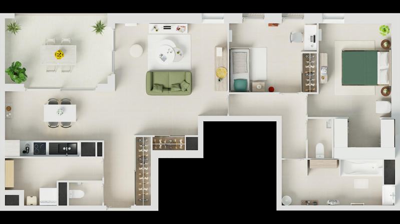 Appartement - 83 m² - 3 pièces