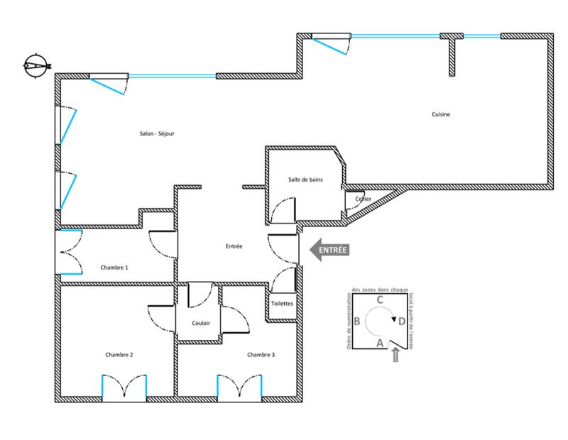 Appartement - 117 m² - 4 pièces