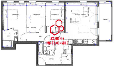 Appartement - 79 m² - 4 pièces